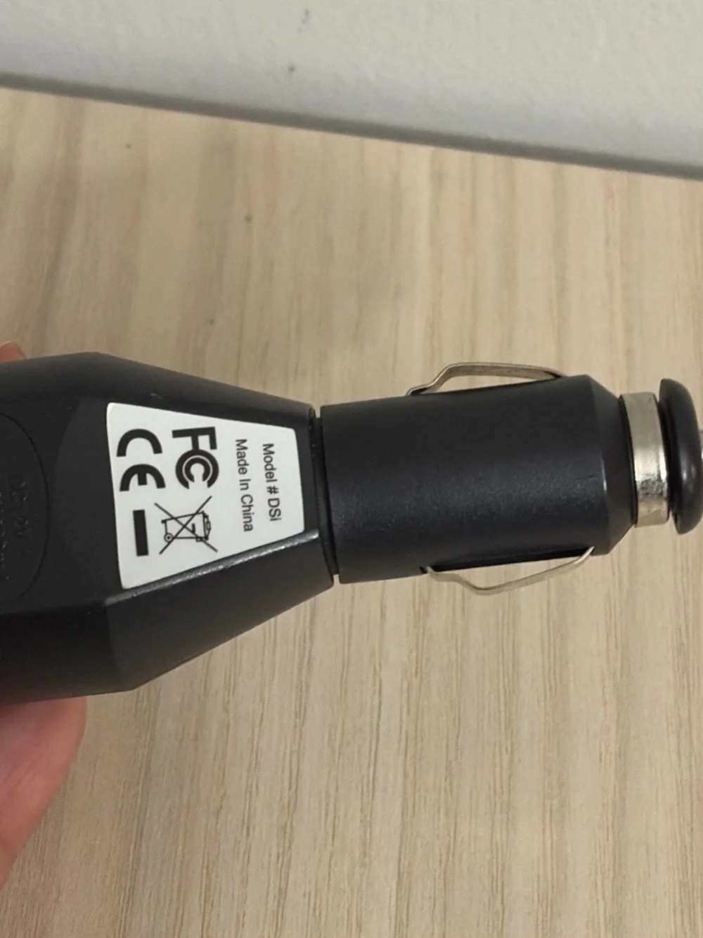 Nintendo DS Black Car Charger with Mini USB Cable
